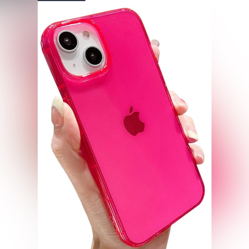 iphone 13/14 Clear Pink Phone Case